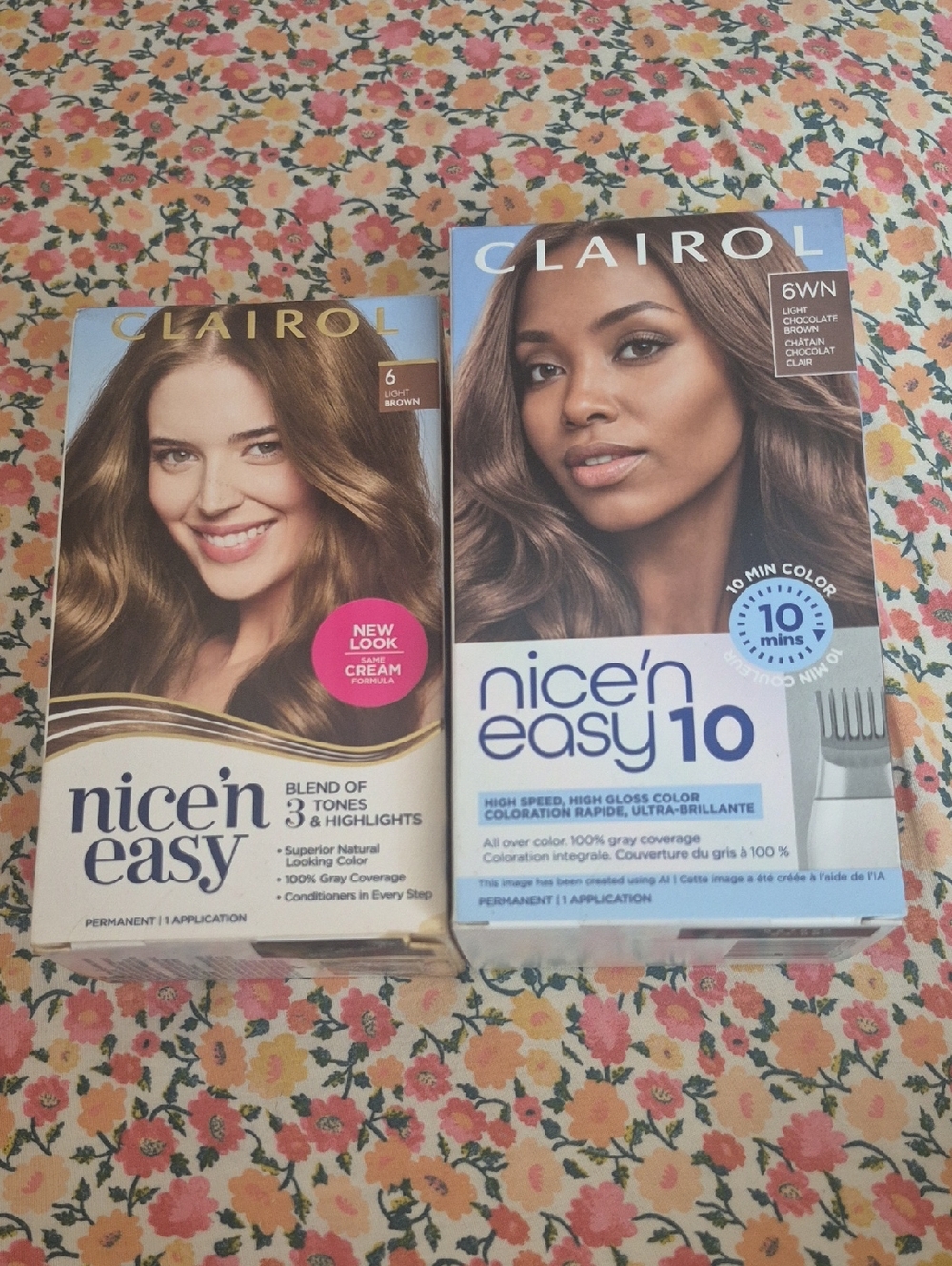 Nice'n Easy Hair Color - Light Brown (6)And light Chocolate Brown